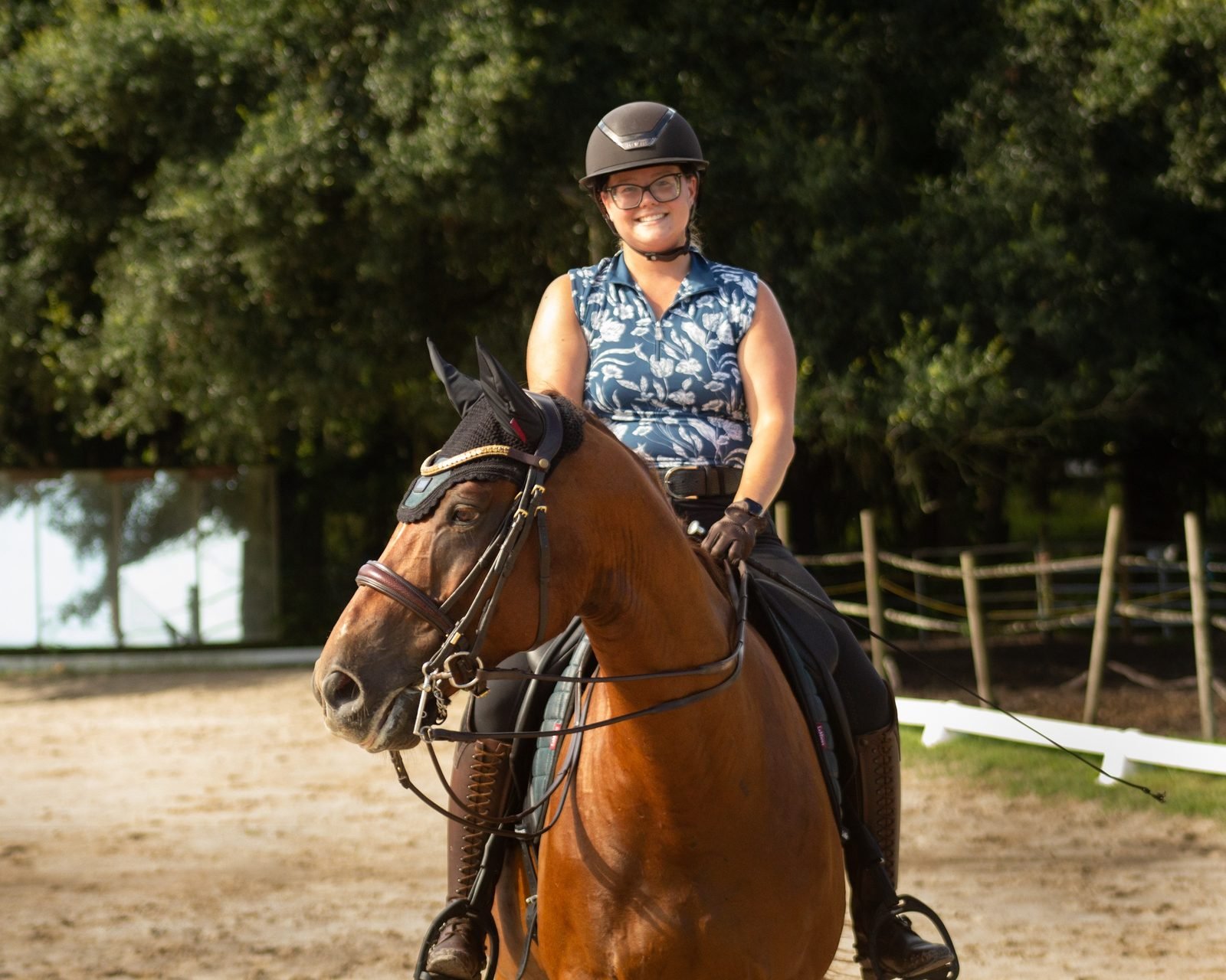 Horse and rider portrait