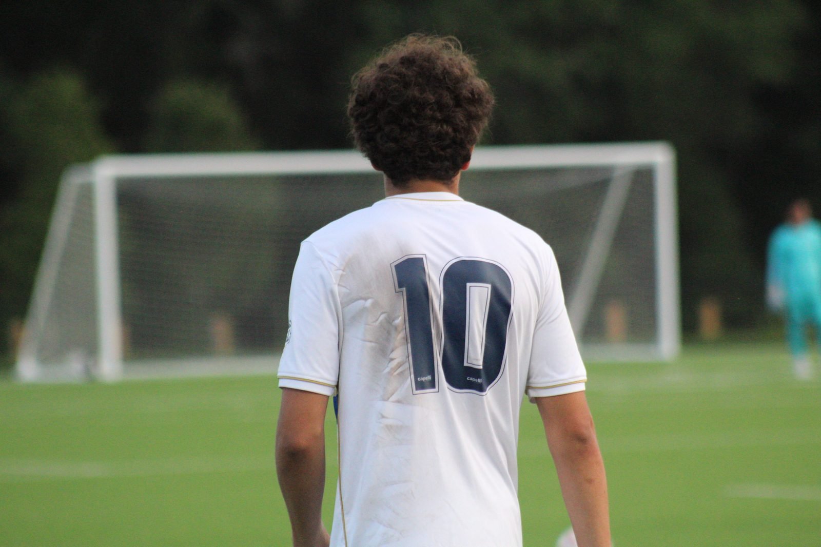 Number 10 facing the goal